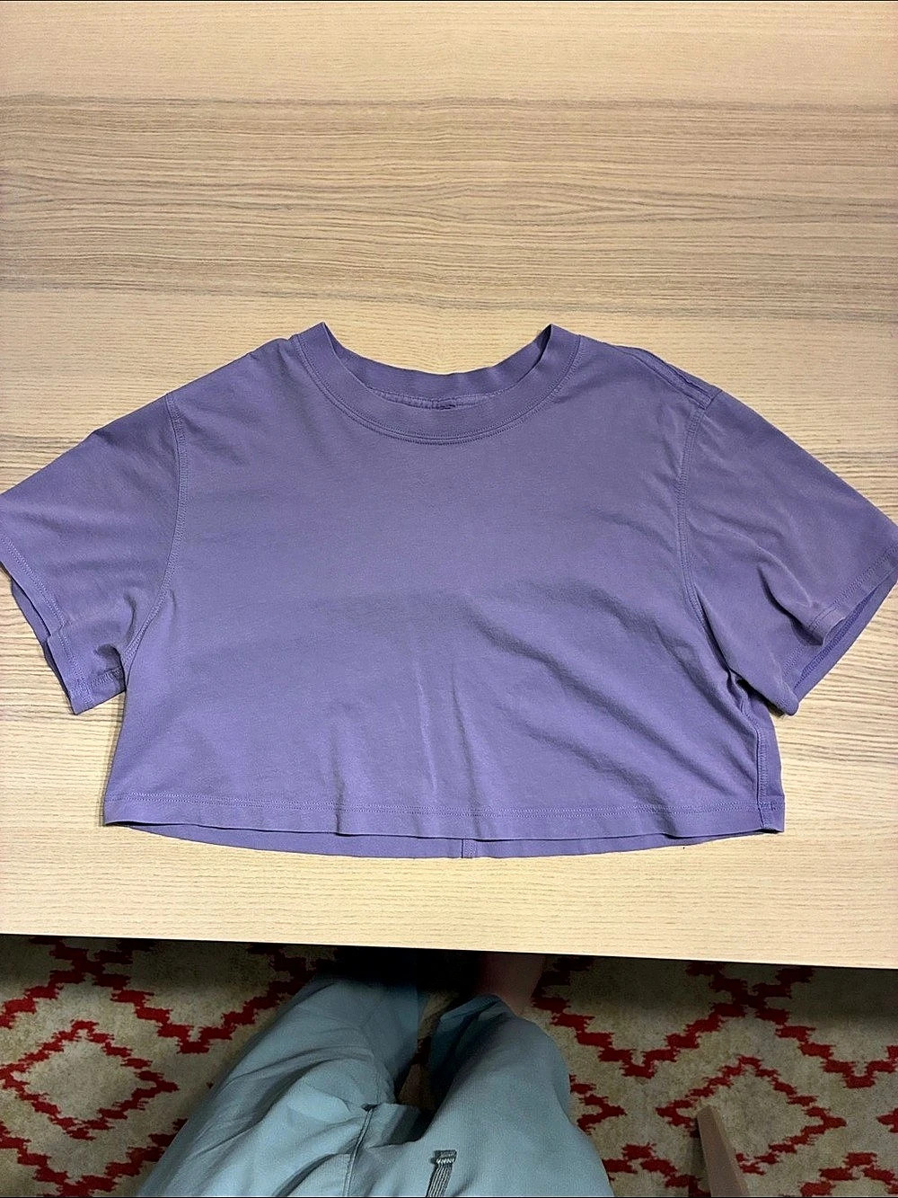 All Yours Cropped Tee in Purple Size 2 NWT